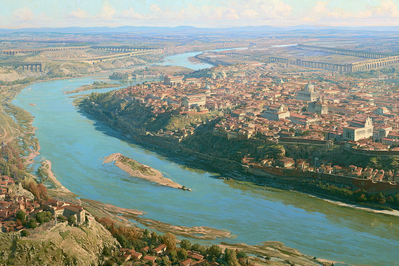 Rome on the river Tiber